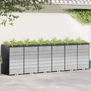 Wheelie Bin Opbevaring til 3 Affaldscontainere Antracit Stål