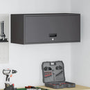 Vægbeslag til Garage Sort 80 x 33 x 35 cm Pulverlakeret stål