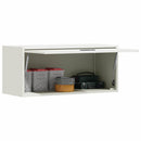 Vægbeslag til Garage Hvid 80 x 33 x 35 cm Pulverlakeret stål