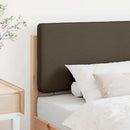 Polstret sengegavl Brun og Taupe 100 cm Massiv fyrretræ
