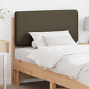 Polstret sengegavl Brun og Taupe 80 cm Massiv fyrretræ