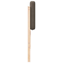Polstret sengegavl Brun og Taupe 80 cm Massiv fyrretræ