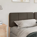 Polstret sengegavl Brun og Taupe 180 cm Massiv fyrretræ
