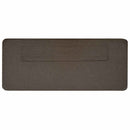 Polstret sengegavl Brun og Taupe 140 cm Massiv fyrretræ