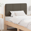 Polstret sengegavl Brun og Taupe 75 cm Massiv fyrretræ