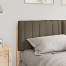 Polstret sengegavl Brun og Taupe 160 cm Massiv fyrretræ