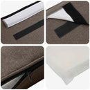 Polstret sengegavl Brun og Taupe 75 cm Massiv fyrretræ
