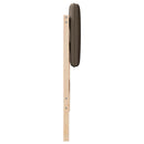 Polstret sengegavl Brun og Taupe 75 cm Massiv fyrretræ