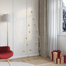 Metal juletræ KUOPIO 210 cm Pulverlakeret Stål Guld