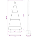 Metal juletræ Sort 125,5 cm Stål