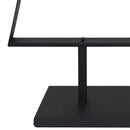 Metal juletræ med stativ Sort 150 cm Stål
