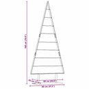 Metal juletræ Sort 180 cm Stål