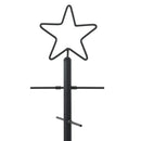 Metal juletræ Sort 59,5 cm Pulverlakeret Stål