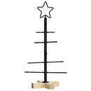 Metal juletræ Sort 59,5 cm Pulverlakeret Stål
