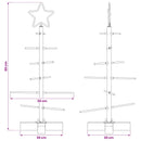 Metal juletræ Sort 59,5 cm Pulverlakeret Stål