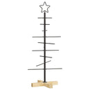 Metal juletræ Sort 89 cm Pulverlakeret Stål