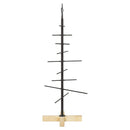 Metal juletræ Sort 89 cm Pulverlakeret Stål