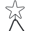 Metal juletræ Sort 180 cm Stål