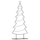 Metal juletræ Sort 180 cm Stål