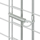 Hønsebur 2 pcs Sølv 600 x 100 x 210 cm Galvaniseret stål