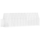 Hønsebur 2 pcs Sølv 600 x 100 x 210 cm Galvaniseret stål