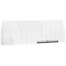 Hønsebur 2 pcs Sølv 600 x 100 x 210 cm Galvaniseret stål