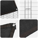 Hønsebur 2 pcs Sølv 600 x 100 x 210 cm Galvaniseret stål
