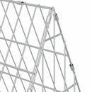 Hønsebur Sølv 215 x 55 x 55 cm Galvaniseret stål