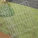 Hønsebur Sølv 215 x 55 x 55 cm Galvaniseret stål