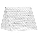 Hønsebur Sølv 110 x 100 x 85 cm Galvaniseret stål