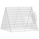 Hønsebur Sølv 110 x 100 x 85 cm Galvaniseret stål