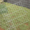 Hønsebur Sølv 215 x 100 x 85 cm Galvaniseret stål