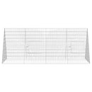 Hønsebur Sølv 215 x 100 x 85 cm Galvaniseret stål
