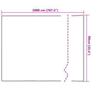 Statisk Vinduesfilm Frostet grå 90 x 2000 cm PVC