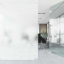 Selvklæbende Vinduesfolie Frostede striber 45 x 500 cm PVC