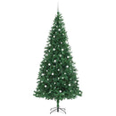 Kunstigt juletræ med stativ Grøn 300 cm PVC og metal og plast