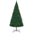 Juletræ Med dekorative strenglamper Grøn 400 cm PVC