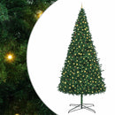Juletræ Med dekorative strenglamper Grøn 400 cm PVC