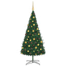 Juletræ Med dekorative strenglamper Grøn 400 cm PVC