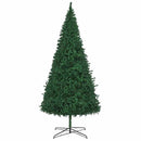 Juletræ Med dekorative strenglamper Grøn 400 cm PVC