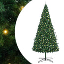 Juletræ Med dekorative strenglamper Grøn 400 cm PVC