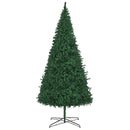Juletræ Med dekorative strenglamper Grøn 400 cm PVC