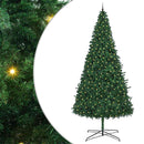 Juletræ Med dekorative strenglamper Grøn 400 cm PVC