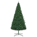 Juletræ Med dekorative strenglamper Grøn 400 cm PVC