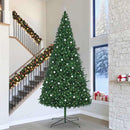 Juletræ Med dekorative strenglamper Grøn 400 cm PVC