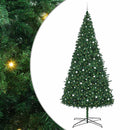 Juletræ Med dekorative strenglamper Grøn 400 cm PVC