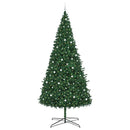 Juletræ Med dekorative strenglamper Grøn 400 cm PVC