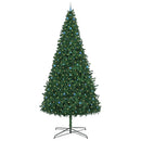 Juletræ Med dekorative strenglamper Grøn 400 cm PVC