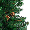 Slankt Juletræ Grøn 180 cm PVC og Massiv Fyrretræ