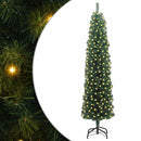 Kunstigt juletræ med stativ Grøn 210 cm PVC og Stål og Plastik